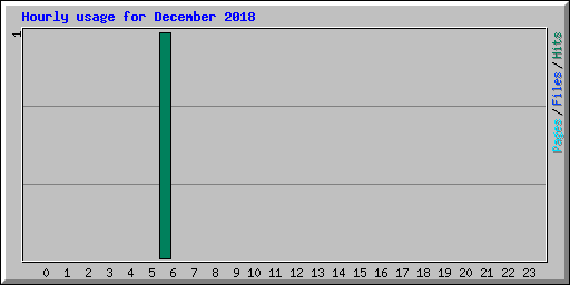 Hourly usage for December 2018
